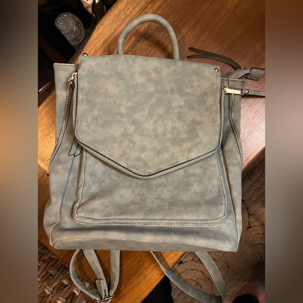 NWOT Denim Brand Sage Backpack